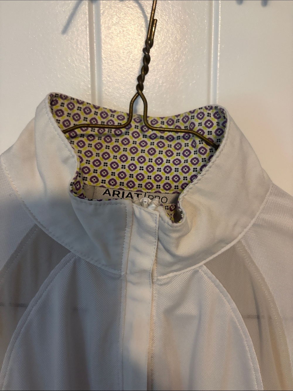 Ariat Cream Long-Sleeve Quarter Zip Performance Top - Picture 3 of 6